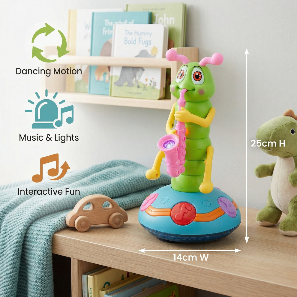 Dancing Saxophone Caterpillar Kids Toy