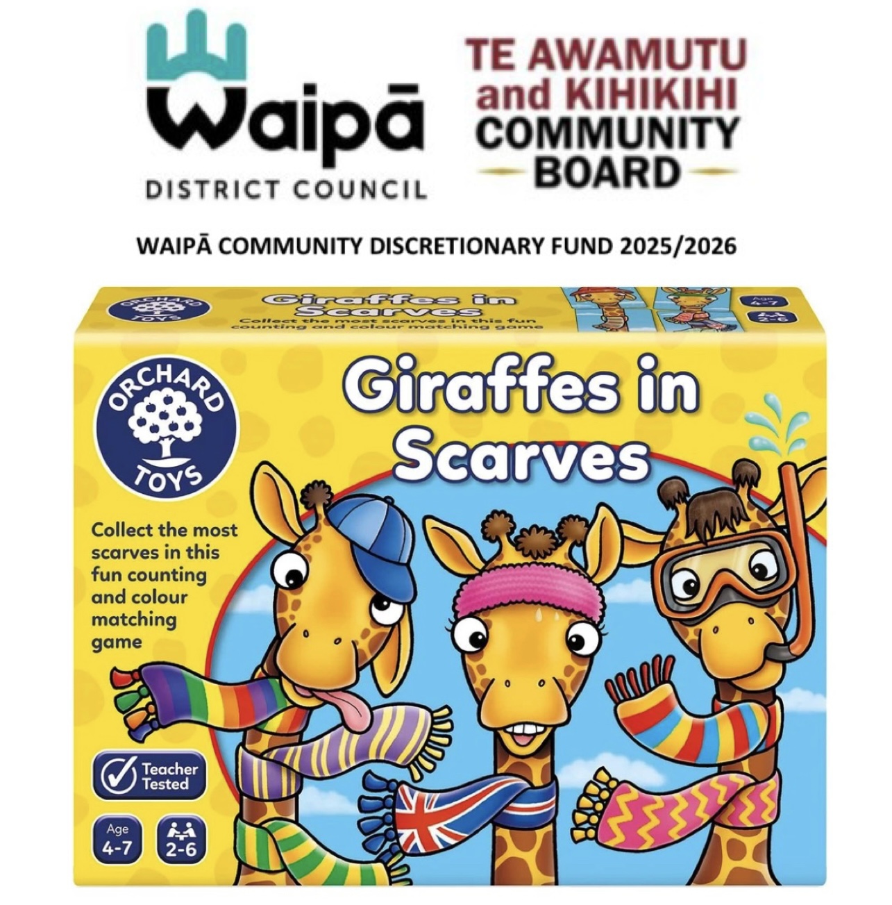 Orchard Toys Giraffes in Scarves