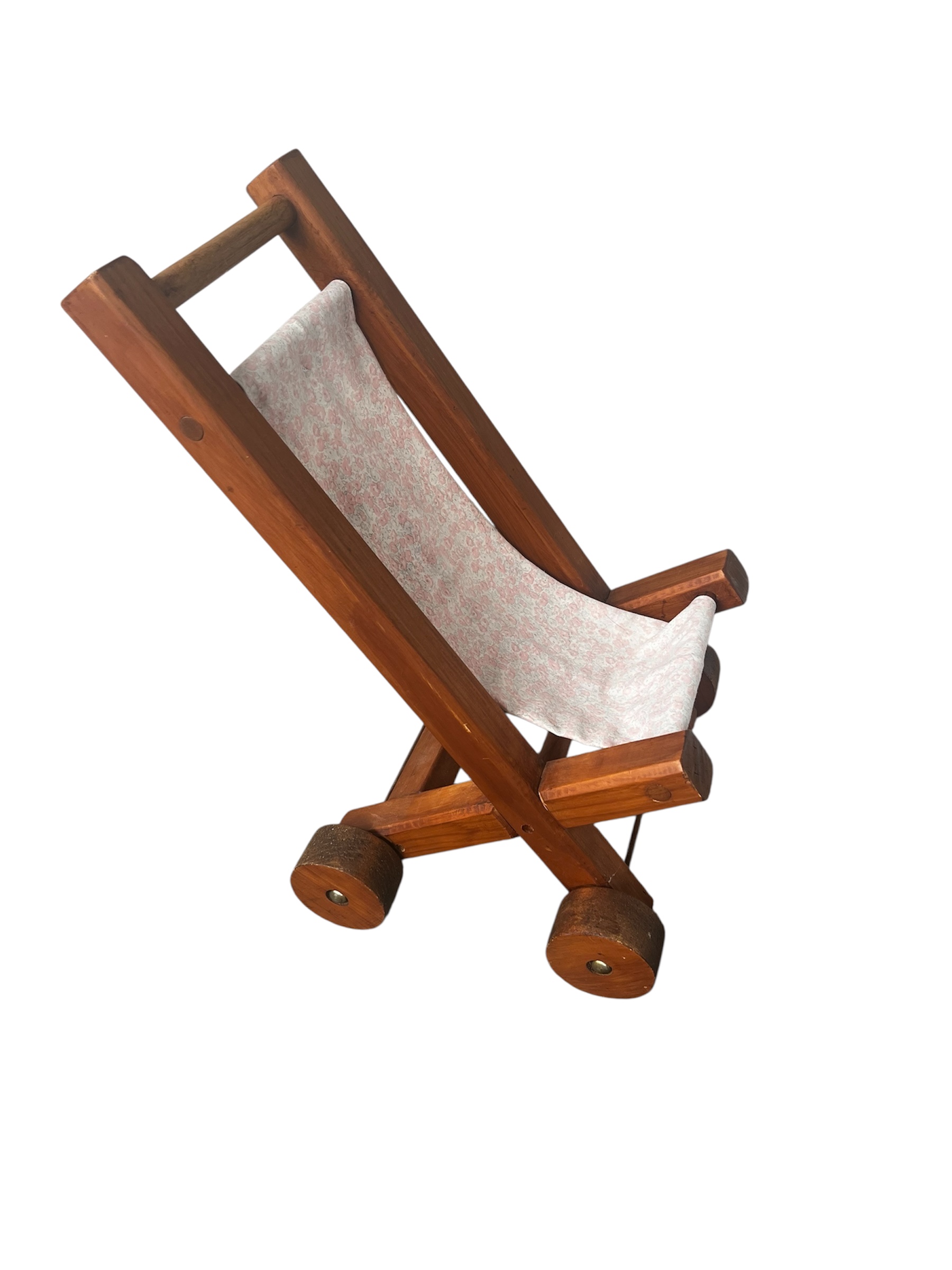 Wooden doll pram